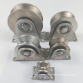 Plated surface U/V /Y Groove roller single bearing fence gate wheels